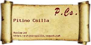 Pitino Csilla névjegykártya